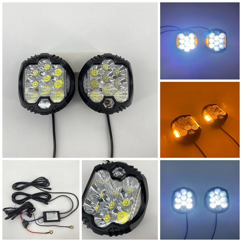 5'' 75w Side Shooter round off road lights for trucks (2 packs)-0